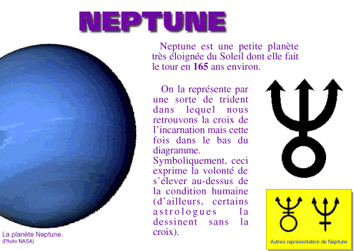 Que représente neptune pour les signe astrologique
